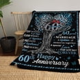 thumbnail image 5 of to My Wife Blanket, Wedding Anniversary Blanket Gifts for Her, Romantic Gift for Wife from Husband, Anniversary Marriage Gift for Couple, Happy Anniversary Present for Girlfriend 50"x60", 5 of 5