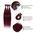thumbnail image 3 of SEGO Micro Loop Real Thick Human Hair Extensions 50 Strands Invisible Micro Ring Beads Remy Thick Hair, 3 of 8