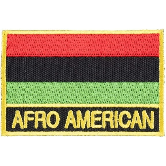 Afro American Flag Patch, Country Flag Patches