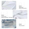 thumbnail image 5 of 2 Pieces Bathroom Towels Kitchen Towels Velcro Hand Wipes Dish Cloths & Dish Towels Washroom Towels Face Towel Hand Wipes Winter Scene, 5 of 7
