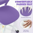thumbnail image 5 of Giantex Kids Desk Chair, Adjustable Swivel Chair for Children, Armless Mesh Task Student Study Chair w/Lumbar Support & Adjustable Height, Rolling Computer Chair, Purple, 5 of 8
