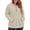 02 Light Gray, variant on Plus Size Hoodies for Women Lightweight Long Sleeve Oversized Sweatshirt Fall Henley Neckline Pullover Sweaters with Pockets XL-5XL