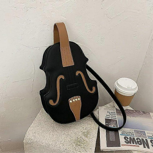 Medium black ladies' small bag female new Korean style fashion personality hand-held shoulder bag crossbody violin women's bag