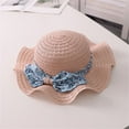 thumbnail image 2 of TAIAOJING Toddler Baby Girl Straw Hat Baby Sun Hat Bow Summer Beach Hat Trendy One Size, 2 of 3