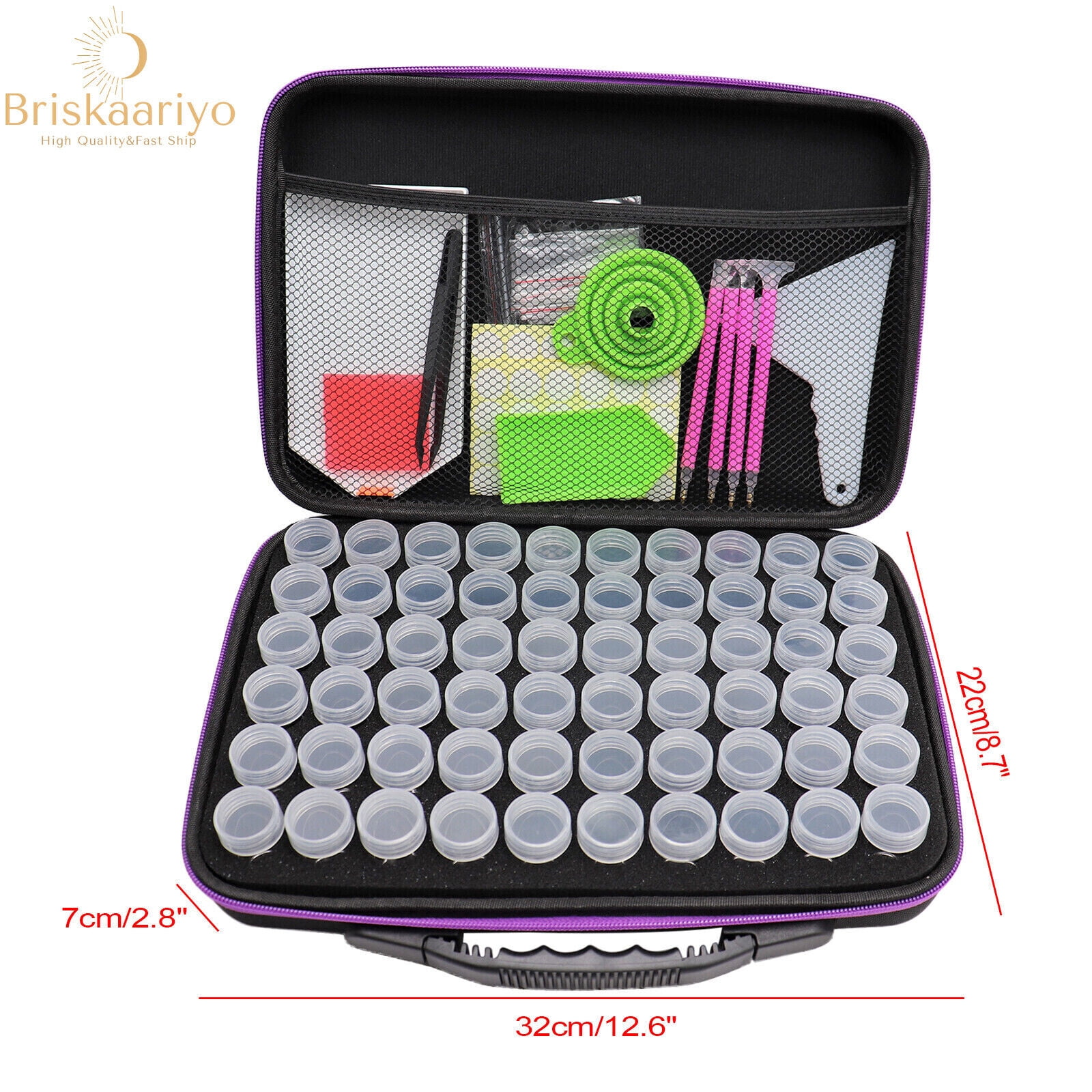 60 Diamond Painting Storage Boxes Bead Organiser Tray Art Beads Embroidery Case