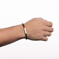 thumbnail image 4 of Brazalete LUCKMAN para Hombre Piel Vegana y Acero Inoxidable Modelo Cala Negro, 4 of 6