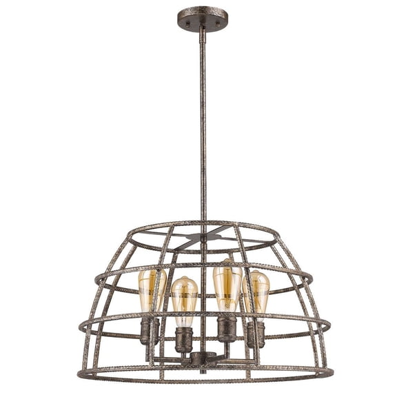 Acclaim Lighting - Rebarre - Four Light Pendant in Industrial Style - 22 Inches