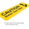 thumbnail image 4 of Excello Global Products Caution Watch Your Step Sign: for Business Restaurants Offices Indoor Outdoor Use Easy to Mount Informative Plastic Sign with Symbols 9x3, Pack of 3 (Yellow) - EGP-HD-0268A, 4 of 5