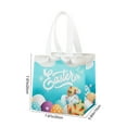 thumbnail image 4 of KOYPTL Easter Non-Woven Tote Bags - Bunny Egg Print Gift Bags, Lightweight Party Favors for Spring Celebrations, 4 of 7
