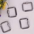 thumbnail image 1 of OUSITAID Safe Multi-Function Square Mini Hanging Buckle Aluminum Alloy Carabiner for Outdoor Black, 1 of 7