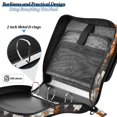 thumbnail image 4 of FORMRS Zipper Binder with Shoulder Strap 2-inch Ring 500 Sheet Capacity File Bag, Black Plaid Floral, 4 of 5