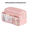 thumbnail image 5 of Large Capacity Pencil Case Expandable Compartments Multifunctional Pen Pencil Pouch with Zippers Storage Bag for Student, 5 of 7