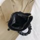 thumbnail image 2 of Bolso mullido para mujer con colgante de bola de piel, Bolso de hombro peludo para viaje de compras, 2 of 6