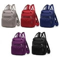 thumbnail image 2 of QYMHOODS Women's Multi-Pocket Convertible Backpack, Lightweight Shoulder Bag with Quilted Front Pocket, 2 of 5