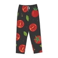 thumbnail image 6 of Uemuo Tomatoes1 Pattern Women's Wide Leg Palazzo Lounge Pants with Pockets Light Weight Loose Comfy Casual Pajama Pants-Large, 6 of 9