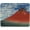 Fuji Rouge, variante sur Tapis de Souris de Jeu en Marbre Bleu Texture Personnalisée Base en Caoutchouc Antidérapante, 9.5x7.9 Pouces, Ajoute un Style Moderne et Élégant à Votre Bureau d'Ordinateur