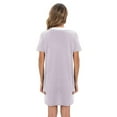 thumbnail image 2 of Womens Maternity Nursing Nightgown Short Sleeve V-Neck Breastfeeding Sleep Dress Labor/Delivery Hospital Gown, 2 of 8