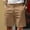 Khaki, variant on CIAKGIAF Mens Shorts Fashion Button Golf Shorts Men Zipper Thin with Pockets Straight Leg Cargo Army Green for L
