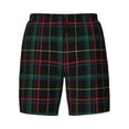 thumbnail image 4 of Lsque Mens Swim Trunks Buffalo Plaid Dark Green Pattern - Bathing Suit Compression Liner - Beach Swim Shorts Swimwear - (S-3XL) - Stretch Quick Dry -Medium, 4 of 9