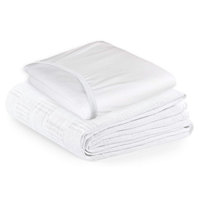 TL Care Health, Hospital Bedding Set, Fitted Hospital Sheet and Blanket