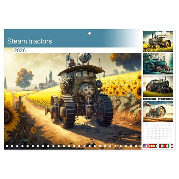 Steam tractors (Monthly Wall Calendar 2026 11.7 x 16.5 (open)), CALVENDO 14 Month Calendar
