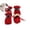 Red, variant on Waterproof Rain Boots Set for Dogs, 4 Pcs Doggy Boots Small Dog Shoes Outdoor Paw Protectors
