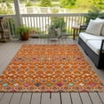 thumbnail image 6 of Addison Rugs Chantille Indoor/Outdoor Transitional Southwest Orange Washable Rectangle Rug, 9' x 12', 6 of 6