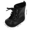 thumbnail image 3 of MRLESS 1 Pair of Doll Dressing Boots Doll PU Boots Miniature 18-inch Doll Shoes, 3 of 7