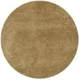 thumbnail image 1 of HomeRoots 349785 8 ft. Round Polyester Gold Area Rug, 1 of 1