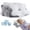 White-2pcs, variant on Cooling Memory Foam Pillow Cervical Pillow for Neck and Shoulder Ergonomic Neck Support Pillow for Side Back Stomach Sleepers with Pillowcase, White