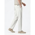 thumbnail image 3 of MEILIHUA Men's Business Casual Pants - Lightweight Stretch Cotton Chinos, Elastic Waist Flat Front Tapered Trousers for Spring Summer, 3 of 7