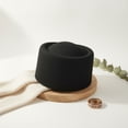 thumbnail image 3 of Hsqqdc Black Acrylic Pillbox Hat, Vintage Dome Fascinator Base Hat for Formal Events, 3 of 7