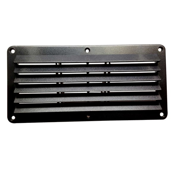 Pactrade Marine Boat ABS Black Louver Ventilator Cover Plate 10 1/8" X 4 7/8"