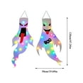 thumbnail image 3 of Halloween Decorations Outdoor Indoor, 2 Pack Light Up Ghost Decorations with LED Lights, Hanging Ghost Halloween Decor for Yard Porch Garden Lawn Party (1A-2Pack), 3 of 6