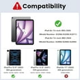 thumbnail image 2 of Touch Keyboard Case for iPad Air 13-inch (M3) 2025, (M2) 2024 and iPad Pro 12.9-inch, with Mouse - Magnetically Detachable Touch Bluetooth Keyboard, 2 of 8