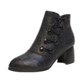 thumbnail image 2 of POROPL Womens Boots Ankle Pointed Toe Side Zip Up Shoes,Boots for Women Size 4.5, 2 of 5