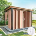 thumbnail image 6 of Burnt Orange Stripe Outdoor Curtains for Patio Waterproof,Windproof Privacy Curtains with Weighted Bottom,Farmhouse Striped Abstract Art Outside Drapes for Picnic Garage Yard Cabana 54"x95" 1 Panel, 6 of 8