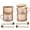 Amber 4 set, variant on Amber 4 Set 14 Oz Embossed Glass Coffee Mugs