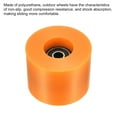 thumbnail image 3 of Unique Bargains Roues de Longboard 60mm avec Roulements ABEC-9 Roues de Rue pour Skateboards Cruiser 80A, Orange Noir Lot de 4, 3 of 4