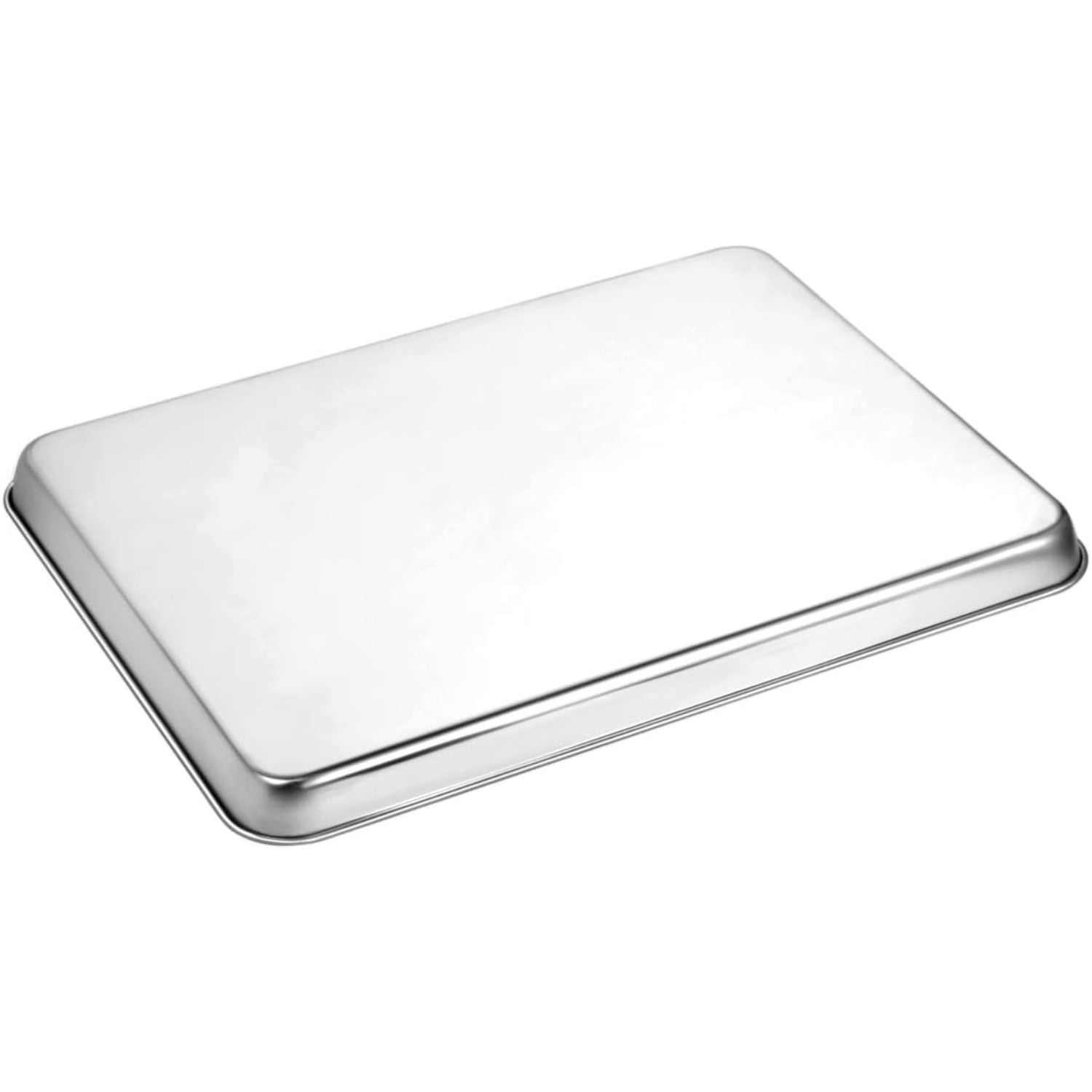 3 Piece Baking Sheet Set, Stainless Steel Heavy Duty Easy Clean Cookie Sheet Pan, for Baking Roasting 9/12/16 Inch