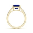 thumbnail image 2 of ANGARA Lab Grown 3.4 Ct Blue Sapphire Ring with Diamond Accents for Women in 14K Yellow Gold (Size-10x8mm) | September Birthstone, Anniversary, Jewelry Gift for Women | Lab-Grown Blue Sapphire Ring, 2 of 8
