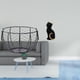 thumbnail image 2 of Cesta de huevos,Cesta multiusos para huevos,cesta tejida de alambre de hierro,Figura de escritorio,Estatua de gato,linda estantería,escritorio,decoración del hogar,Figura decorativa creativa, 2 of 8