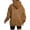 Brown, variant on Printed Hoodie for Casual Long Sleeve Sweatshirt with Stylish Design Everyday Cozy Pull On Top Clothes Women S