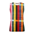 thumbnail image 4 of ZCFZJW Mens Tank Tops Big and Tall Regular Fit Casual Colorful Striped Print Summer Sleeveless Round Neck Workout Gym Shirt Muscle Tees Top Multicolor#02 XXL, 4 of 4