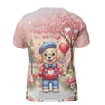 thumbnail image 2 of Happy Valentine’s Day Adorable Golden Retriever Puppy Holding Heart Balloon All Over Print 3D Shirt Unisex Merch Goldens Dog Lover Gifts Idea - 00030, 2 of 6