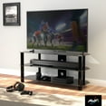 thumbnail image 3 of AVF Steel Glass TV Stand with Cable Management for up to 55" TVs in Black, 3 of 7