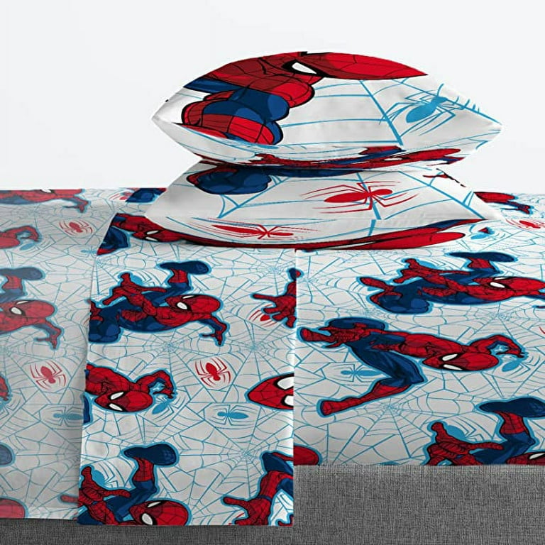 Spider man シーツ Amazon.com: Jay Franco Marvel Spiderman Webtastic 7 Piece Queen