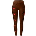 thumbnail image 3 of Jjayotai Womens Football Leggings, Tummy Control High Waist Yoga Pants, Workout Running Gym Leggings, Compression Yoga Pants Coffee L, 3 of 3