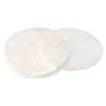 thumbnail image 1 of Uxcell 100 piezas de papel pergamino redondo, 8 pulgadas, forros de papel para hornear antiadherentes para hornear, asar a la parrilla, freír al aire y vaporizar, blanco, 1 of 5