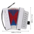 thumbnail image 2 of OULII Instrument de Musique Jouet 1 Pce Blanc Accordéon pour Enfants et Tout-Petits, 2 of 8